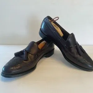 Allen Edmonds Deep Brown/Oxblood Tassel Manchester Loafers 9 1/2 Allen Edmonds | Shoes | Allen Edmonds Deep Brownoxblood  main image 2
